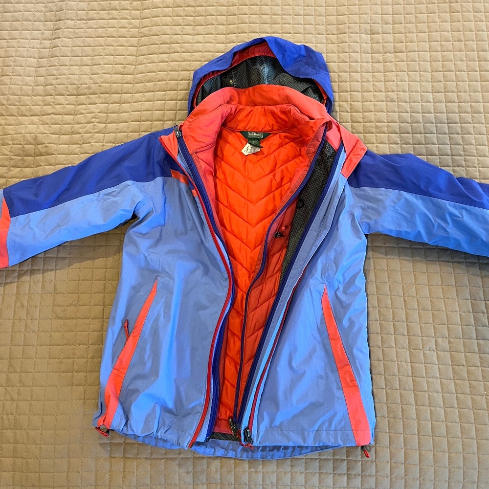 LL Bean Winter Coat with Shell (large 14/16)